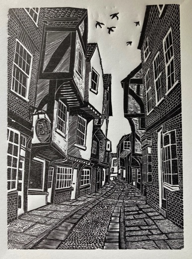 The Shambles York wood engraving for sale 